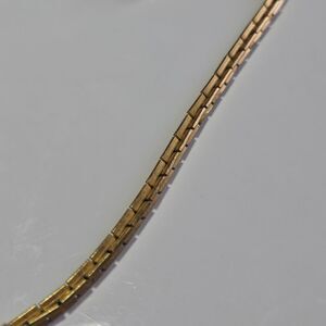 Gold Tone Chunky Chain Necklace 18"